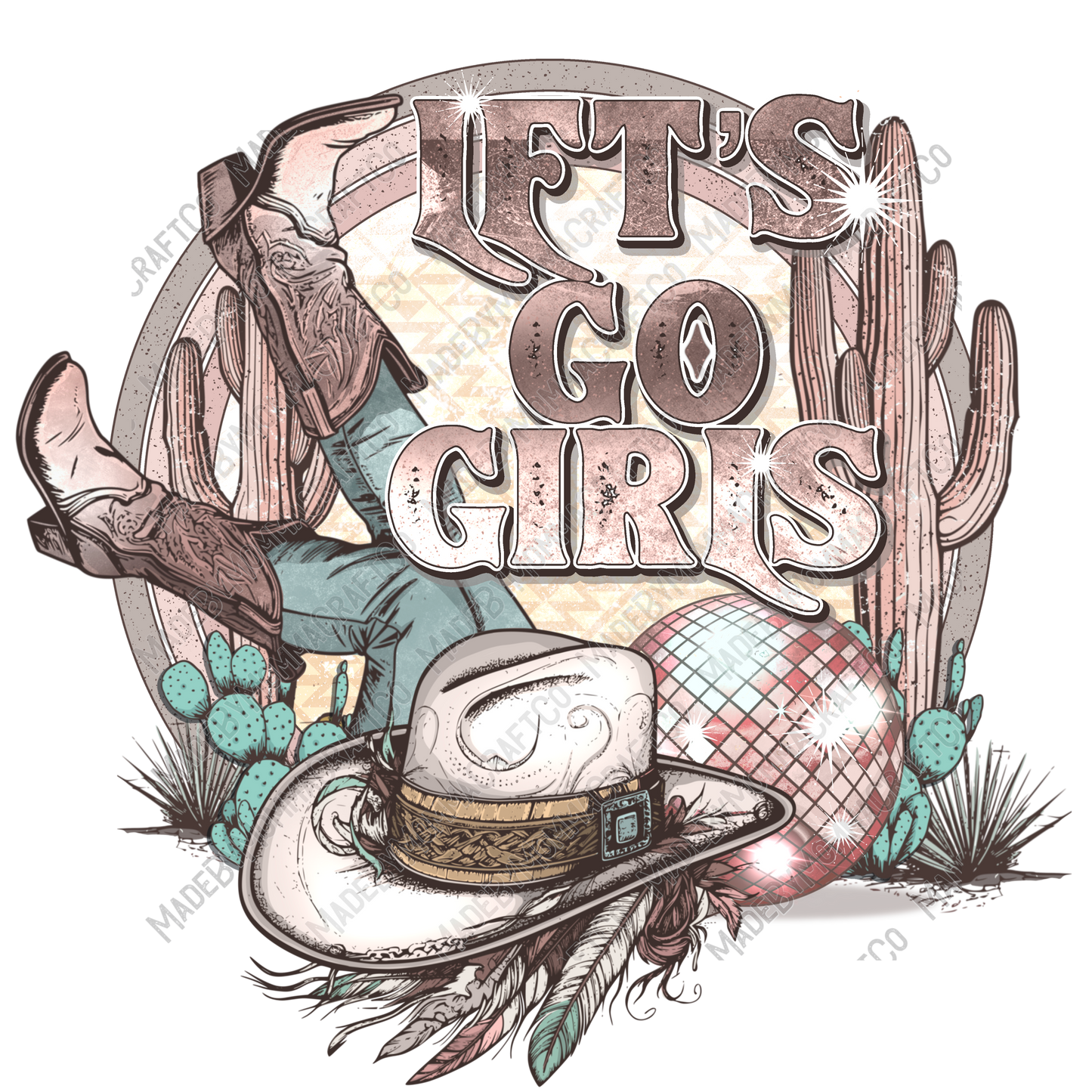 Let's Go Girls - Cheat Clear Waterslide™ or White Cast Sticker