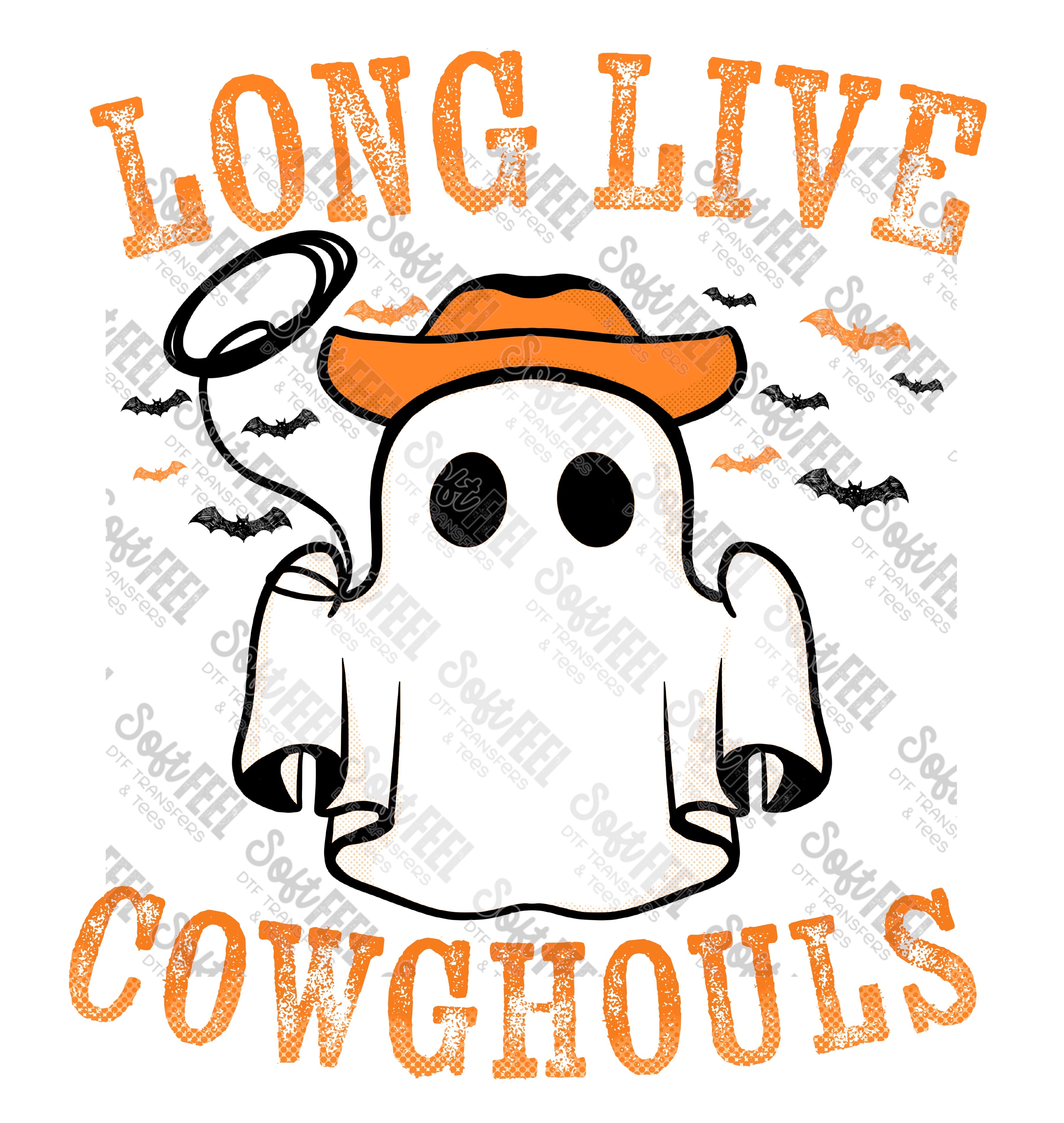 Long Live Cowghouls 1 - Country Western / Women&#39;s - Direct To Film Transfer / DTF - Heat Press Clothing Transfer