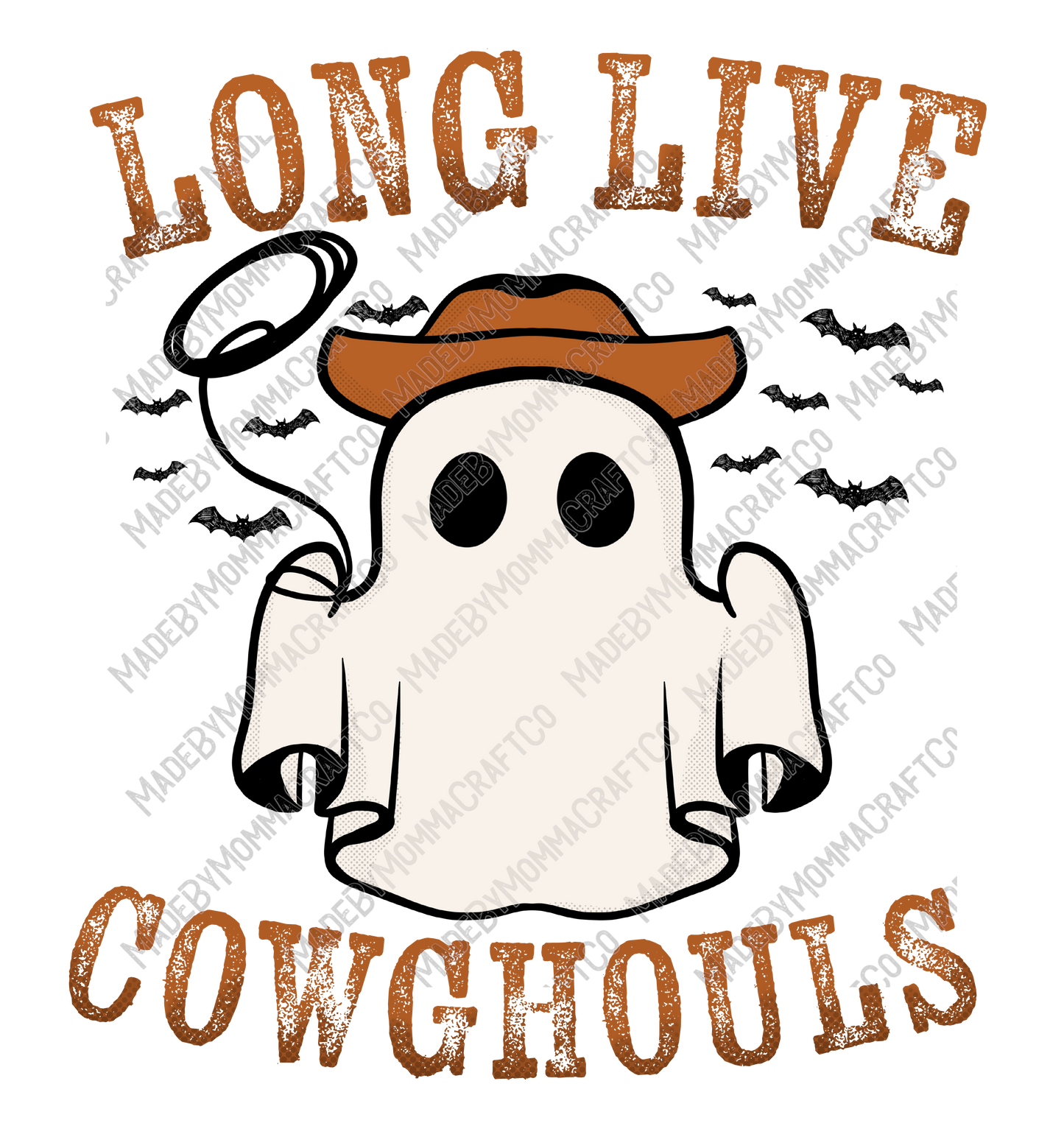 Long Live CowGhouls - Country Western - Cheat Clear Waterslide™ or White Cast Sticker