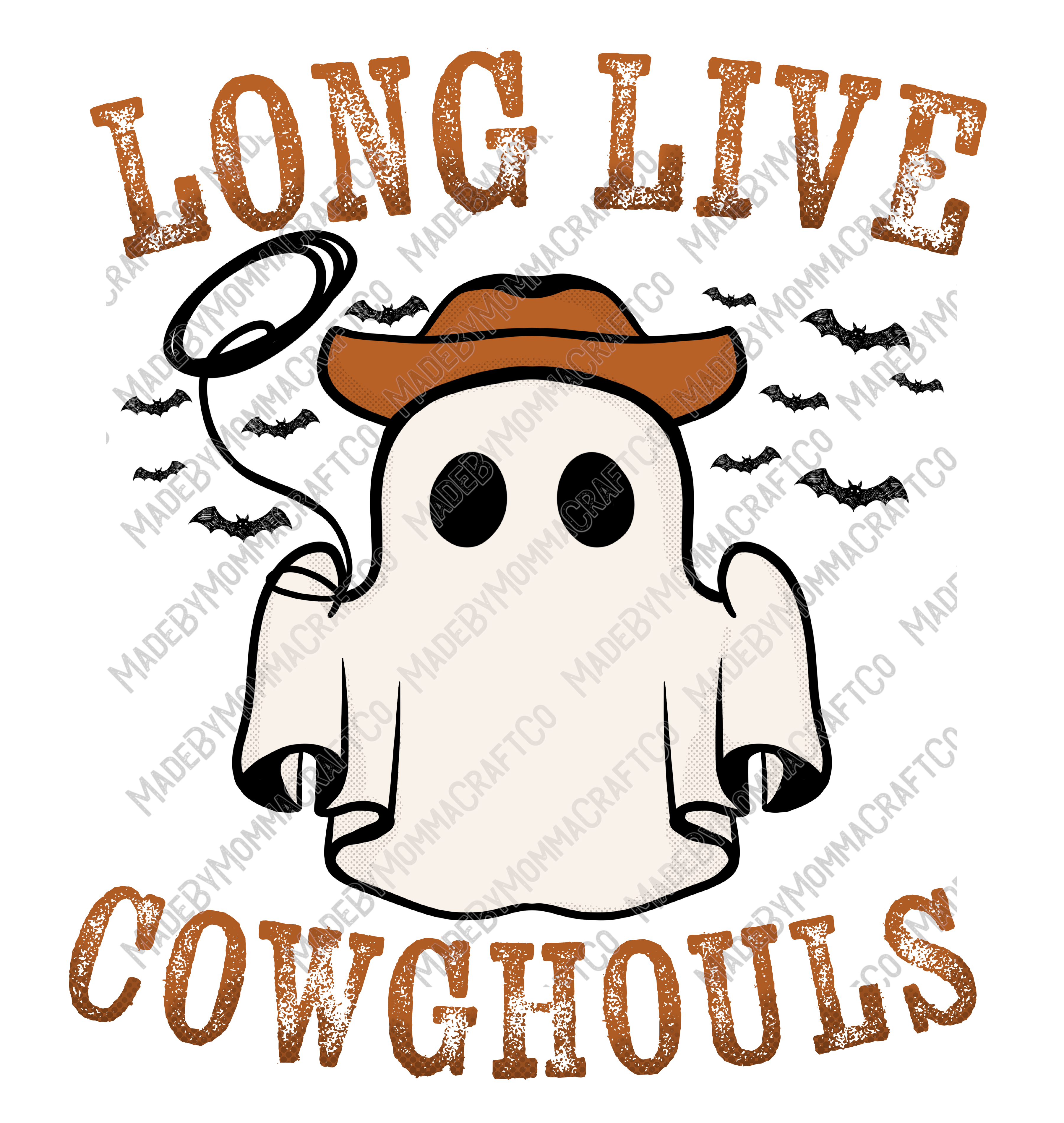 Long Live CowGhouls - Country Western - Cheat Clear Waterslide™ or White Cast Sticker