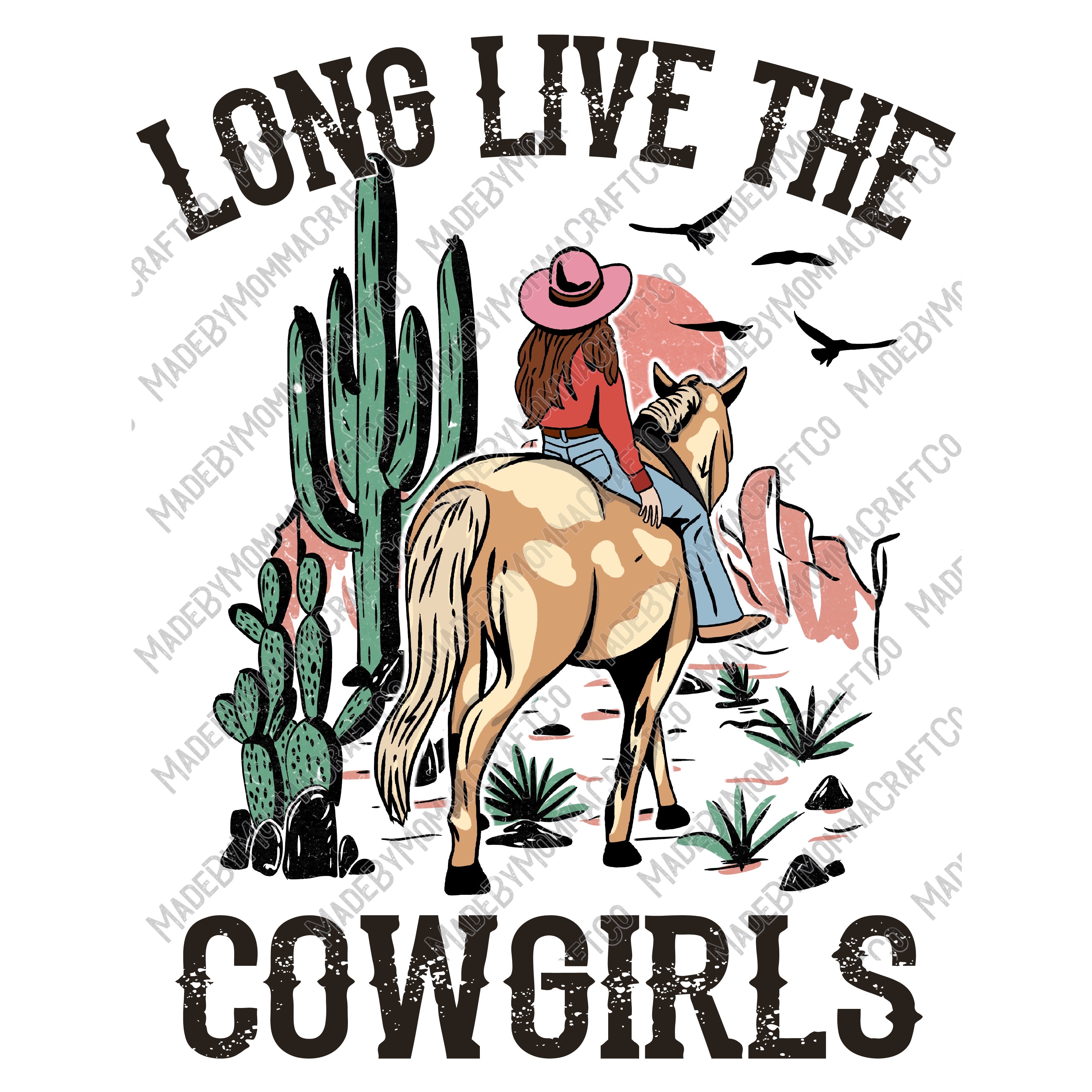 Long Live The Cowgirls - Cheat Clear Waterslide™ or White Cast Sticker