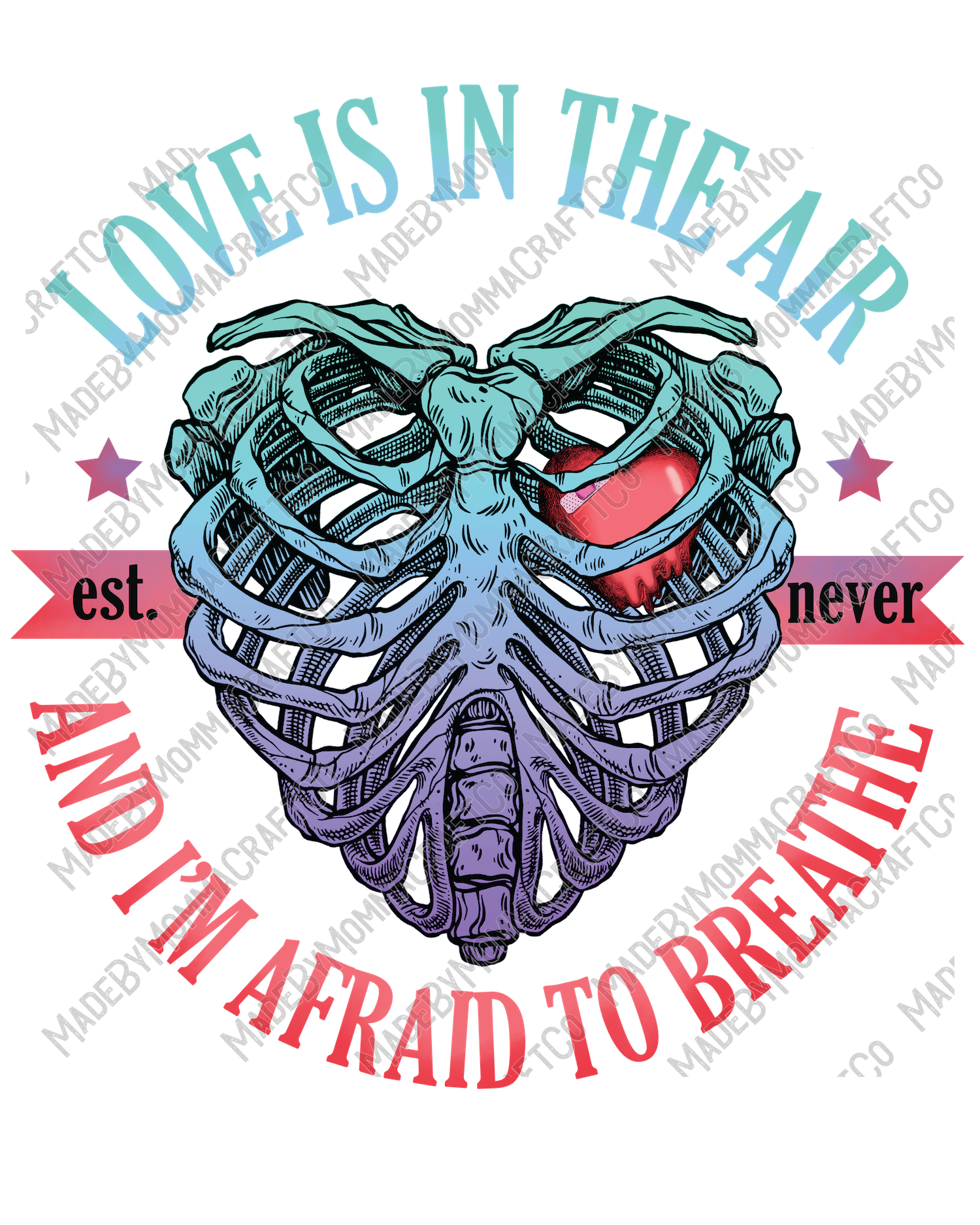 Love Is In The Air - Music - Cheat Clear Waterslide™ or UV DTF Sticker