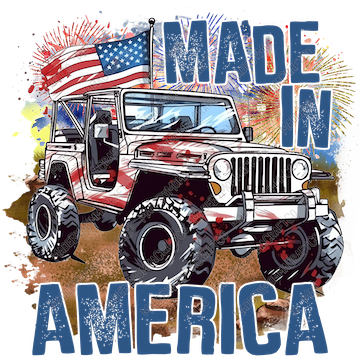 Made In America Offroad Truck - Cheat Clear Waterslide™ or White Cast Sticker