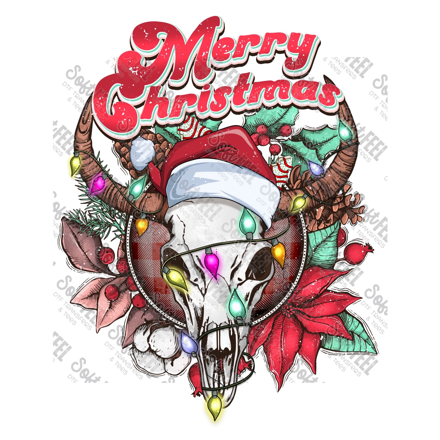 MC Boho - Christmas - Direct To Film Transfer / DTF - Heat Press Clothing Transfer