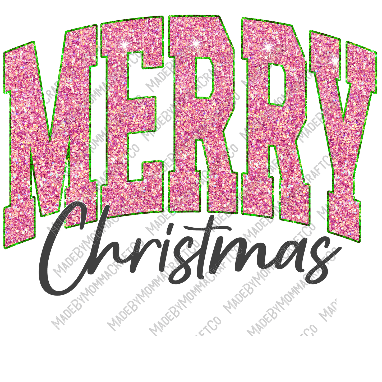 Merry Christmas - Christmas - Cheat Clear Waterslide™ or White Cast Sticker