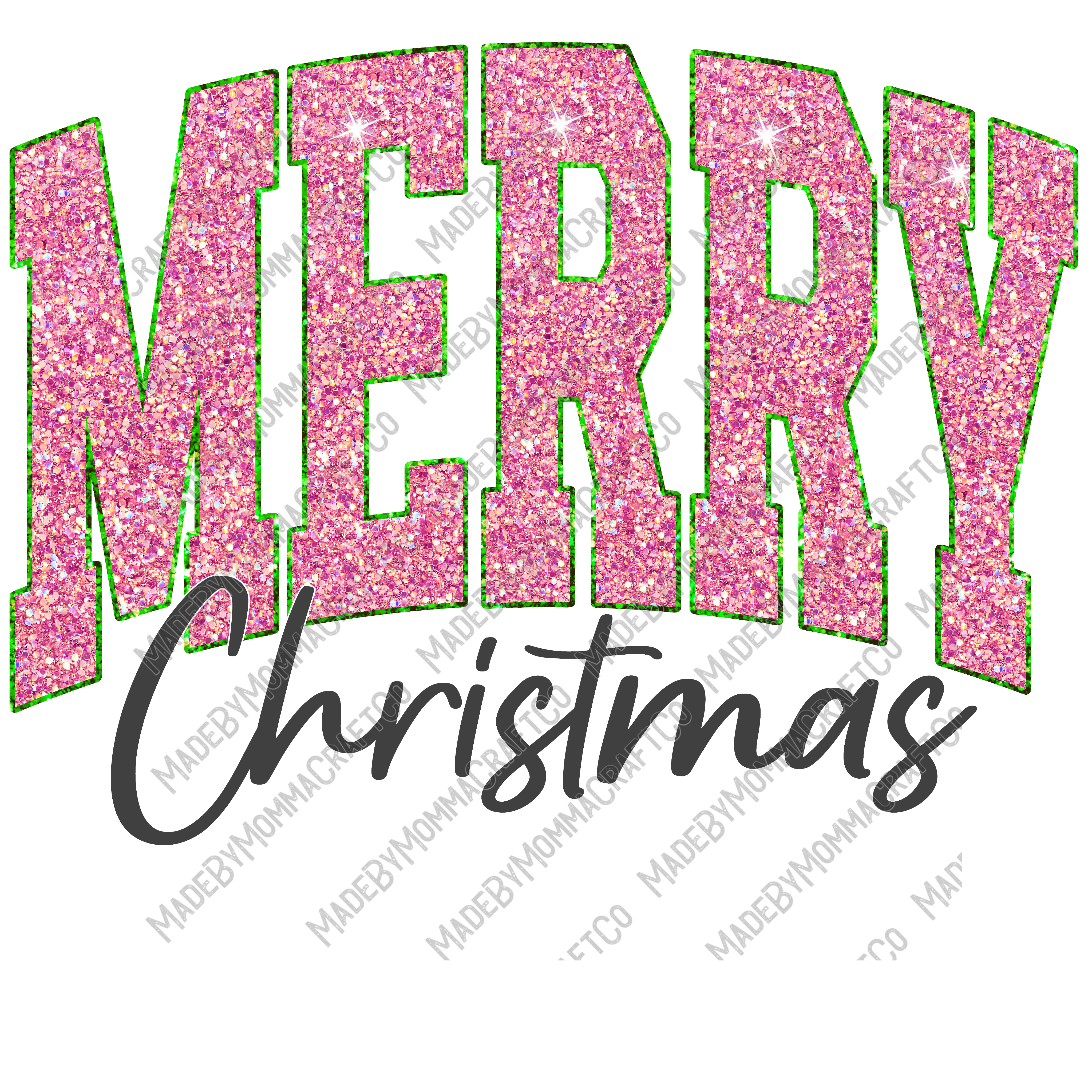 Merry Christmas - Christmas - Cheat Clear Waterslide™ or White Cast Sticker