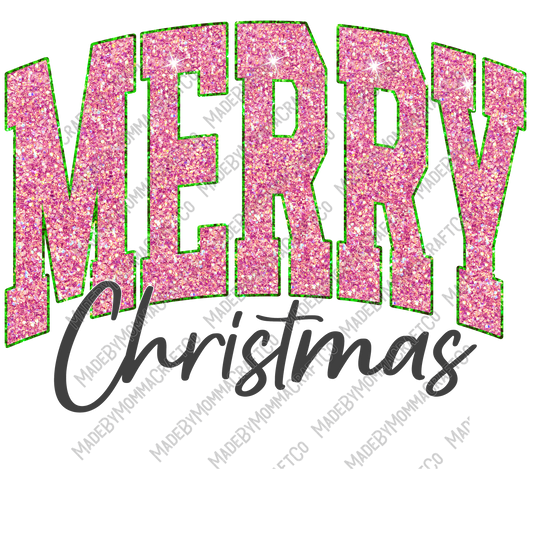 Merry Christmas - Christmas - Cheat Clear Waterslide™ or White Cast Sticker