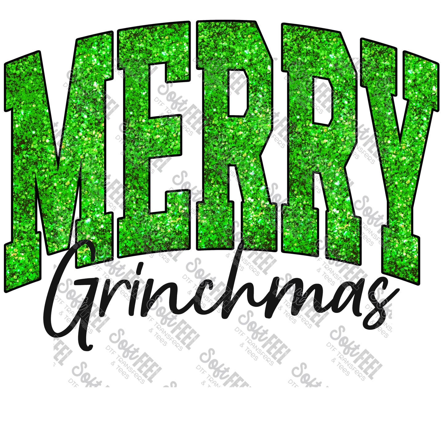 MERRY GRINCHMAS - Christmas - Direct To Film Transfer / DTF - Heat Press Clothing Transfer