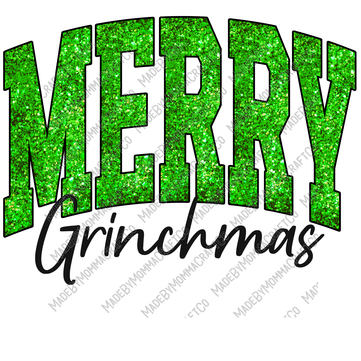 Merry Grinchmas - Christmas - Cheat Clear Waterslide™ or White Cast Sticker