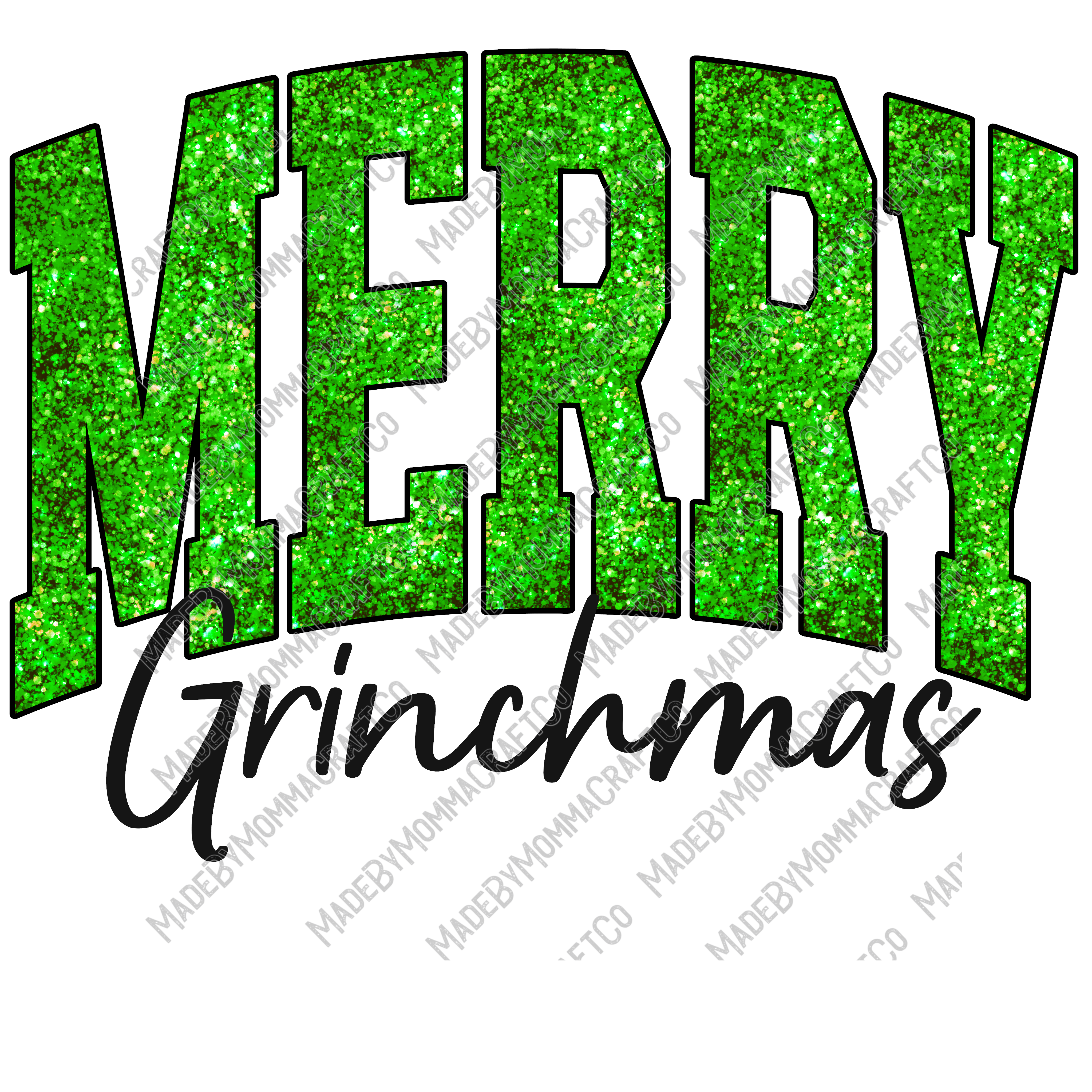 Merry Grinchmas - Christmas - Cheat Clear Waterslide™ or White Cast Sticker