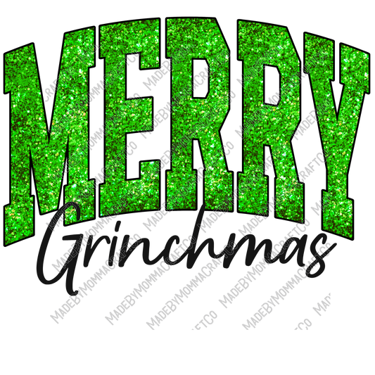 Merry Grinchmas - Christmas - Cheat Clear Waterslide™ or White Cast Sticker