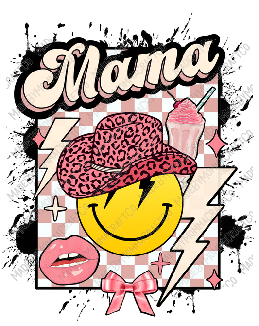 Mama Smiley 2 - Retro - Cheat Clear Waterslide™ or White Cast Sticker