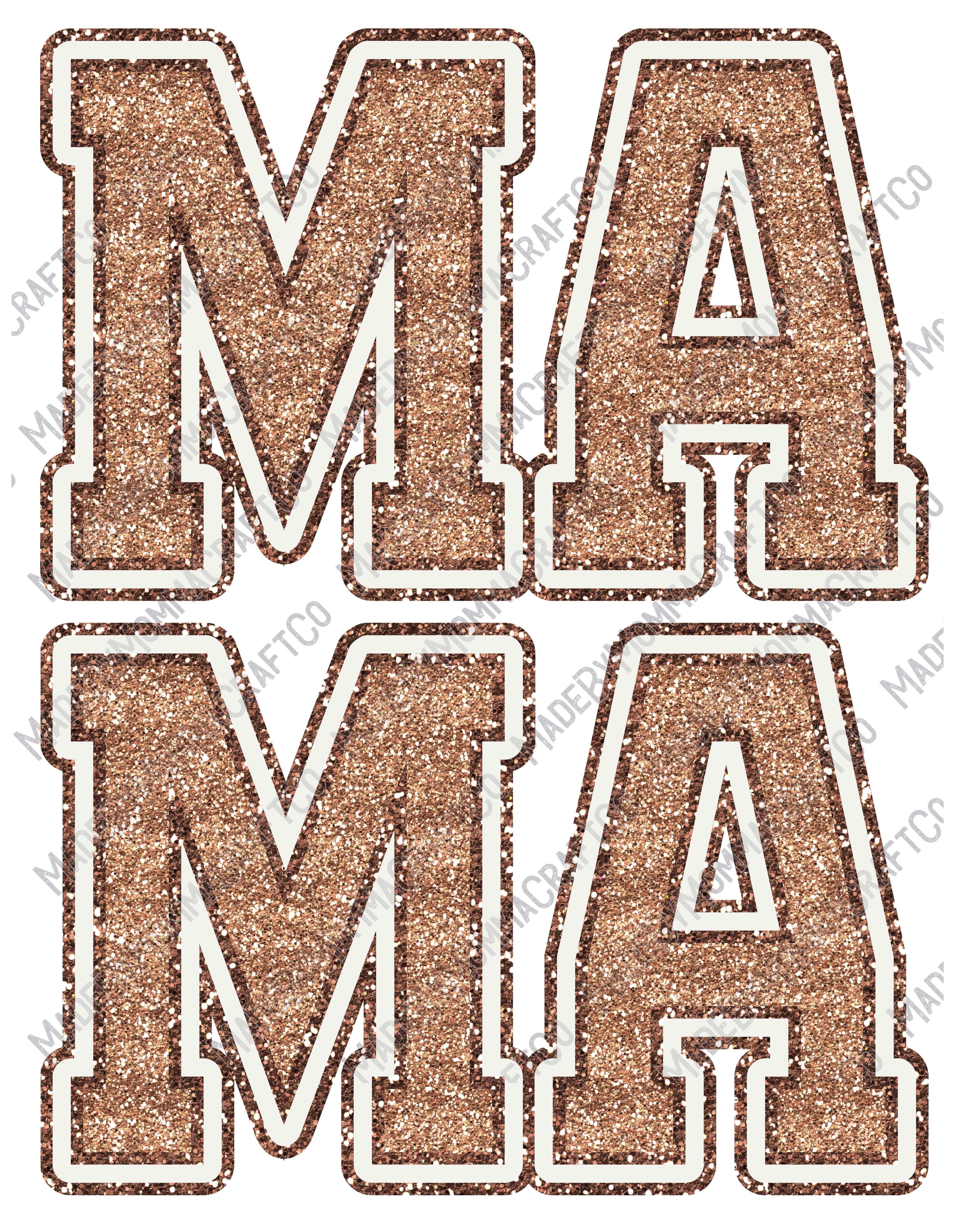 Mama Brown - Women&#39;s / Christmas - Cheat Clear Waterslide™ or White Cast Sticker