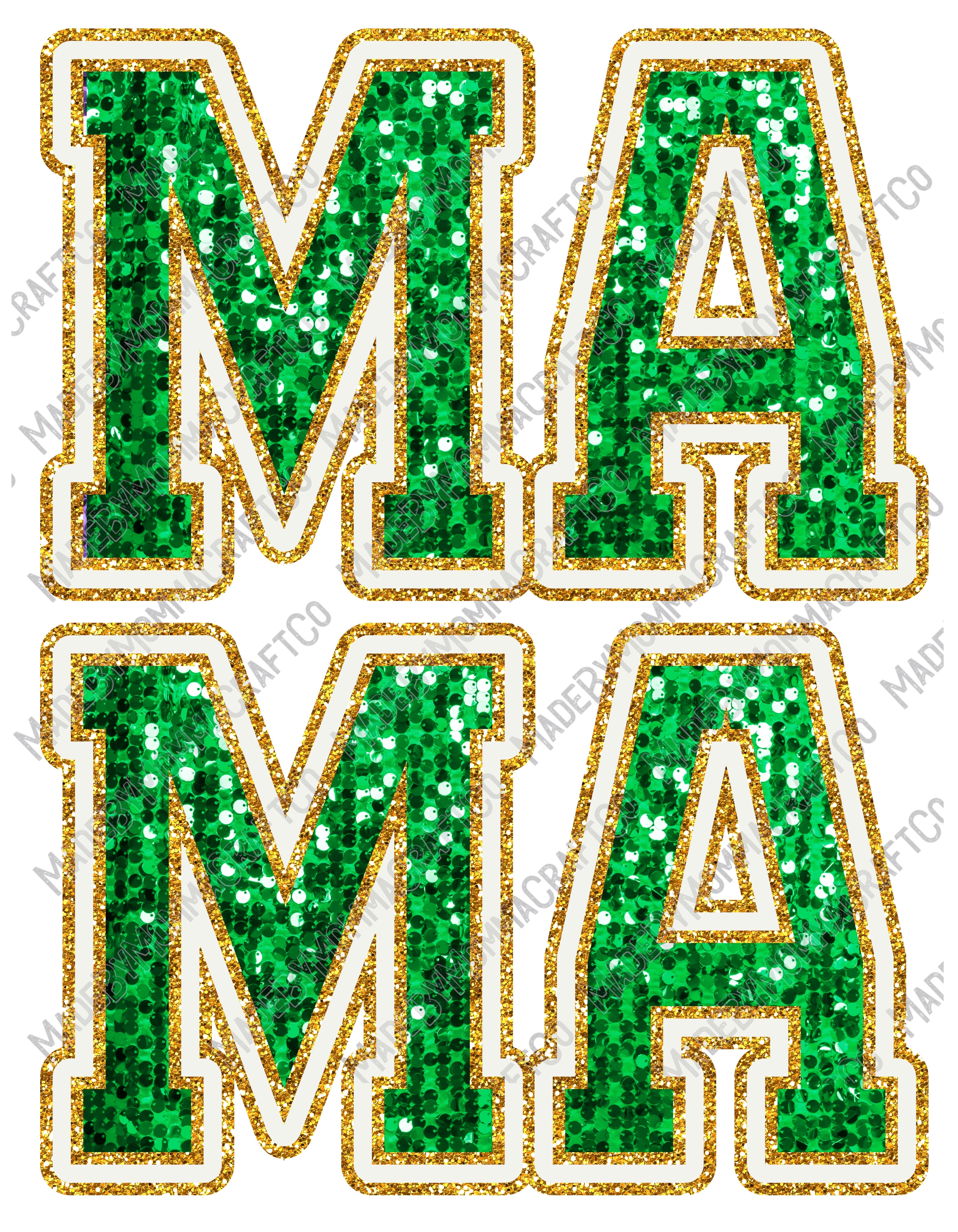 Mama Green - Women&#39;s / Christmas - Cheat Clear Waterslide™ or White Cast Sticker