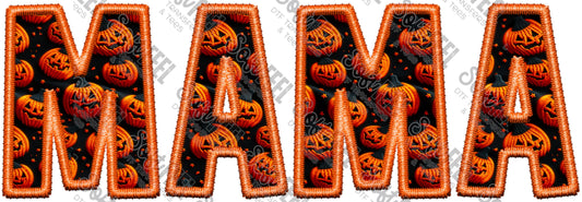 Mama Jack O Lantern - Halloween - Direct To Film Transfer / DTF - Heat Press Clothing Transfer