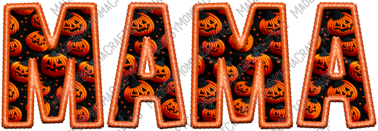 Mama Jack O Lantern - Halloween - Cheat Clear Waterslide™ or White Cast Sticker