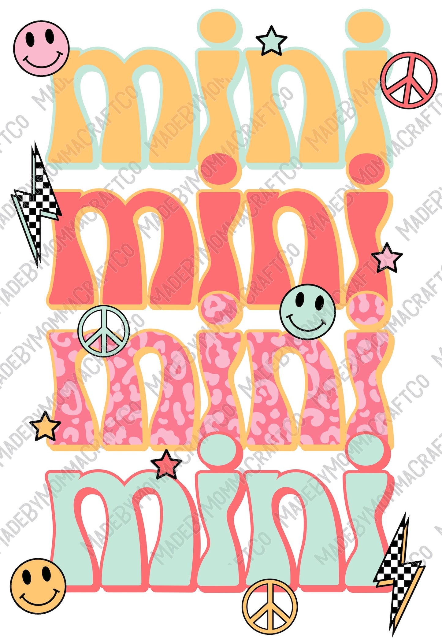 Retro Mama Mini Set - Cheat Clear Waterslide™ or White Cast Sticker