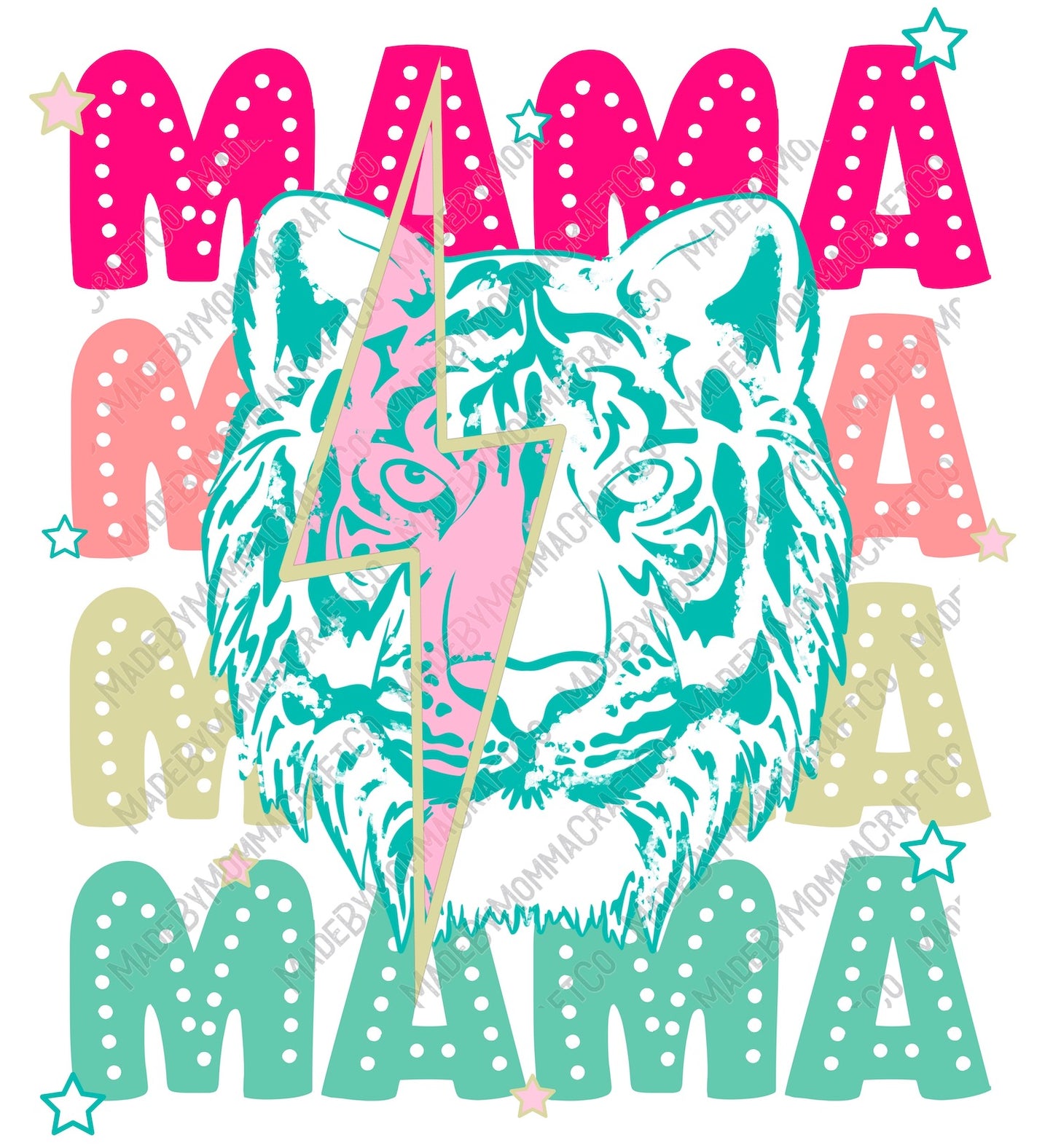 Tiger Mama Mini Set - Cheat Clear Waterslide™ or White Cast Sticker