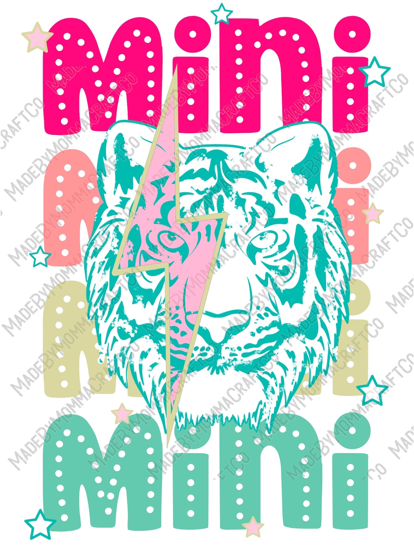 Tiger Mama Mini Set - Cheat Clear Waterslide™ or White Cast Sticker