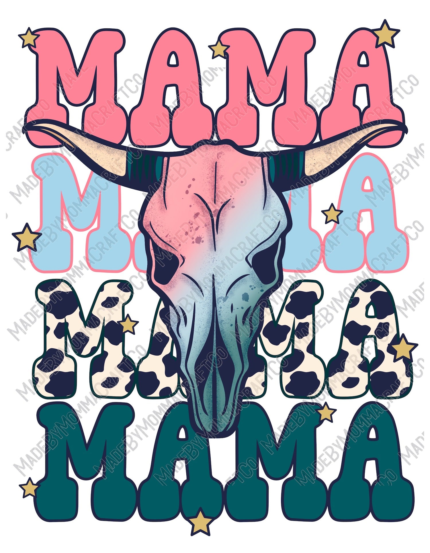 Western Mama Mini Set - Cheat Clear Waterslide™ or White Cast Sticker