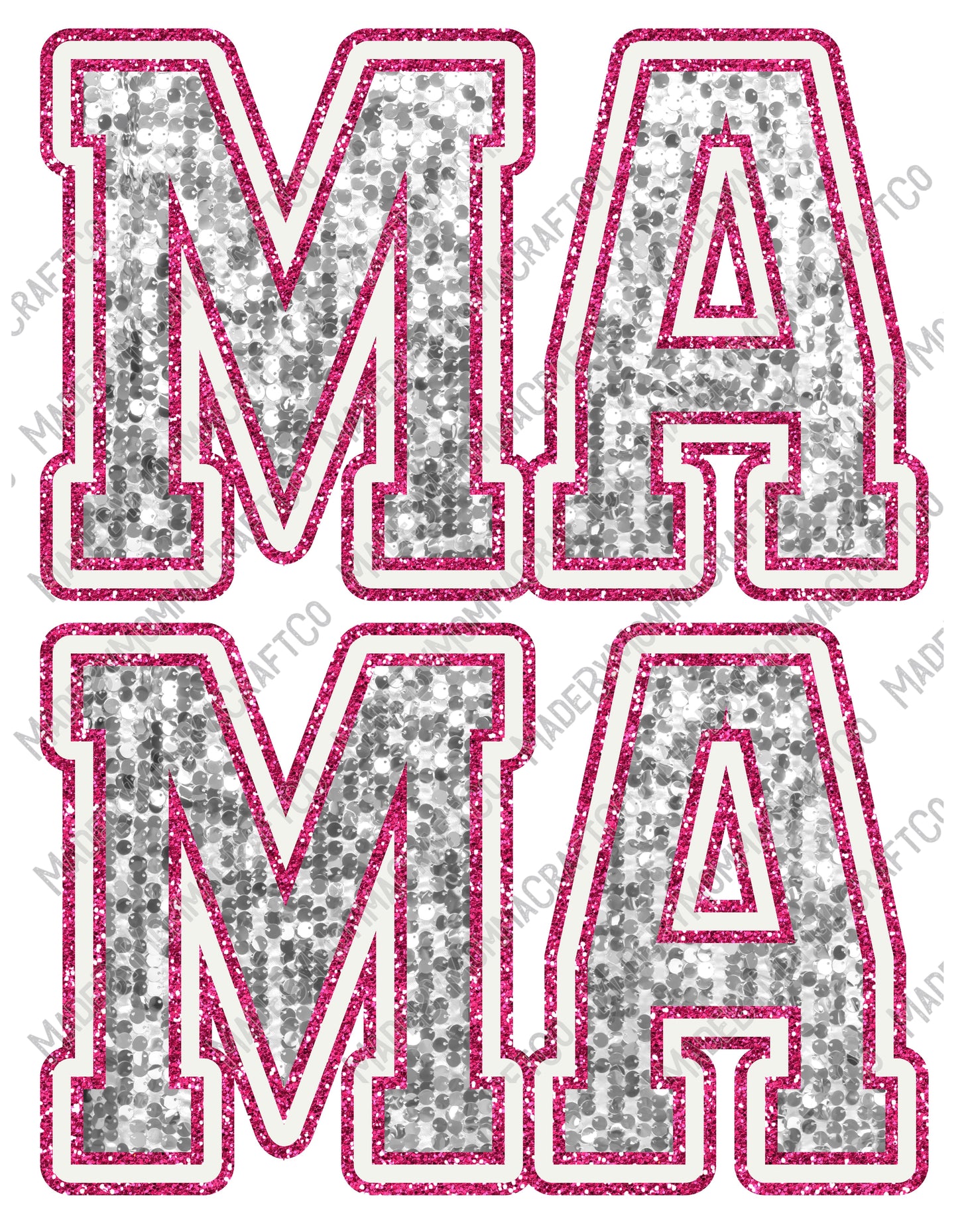 Mama Pink 2 - Women's / Christmas - Cheat Clear Waterslide™ or White Cast Sticker