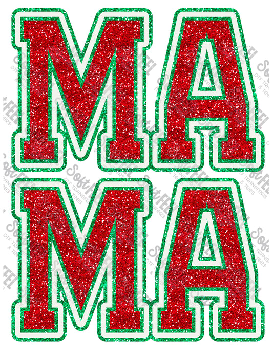 Mama Red Green - Women's - Direct To Film Transfer / DTF - Heat Press Clothing Transfer