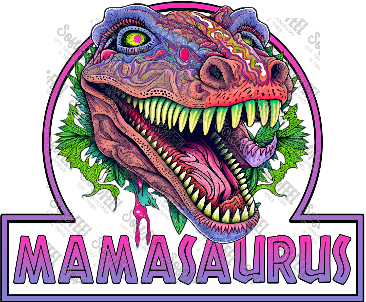 Mamasaurus - Women's - Direct To Film Transfer / DTF - Heat Press Clothing Transfer