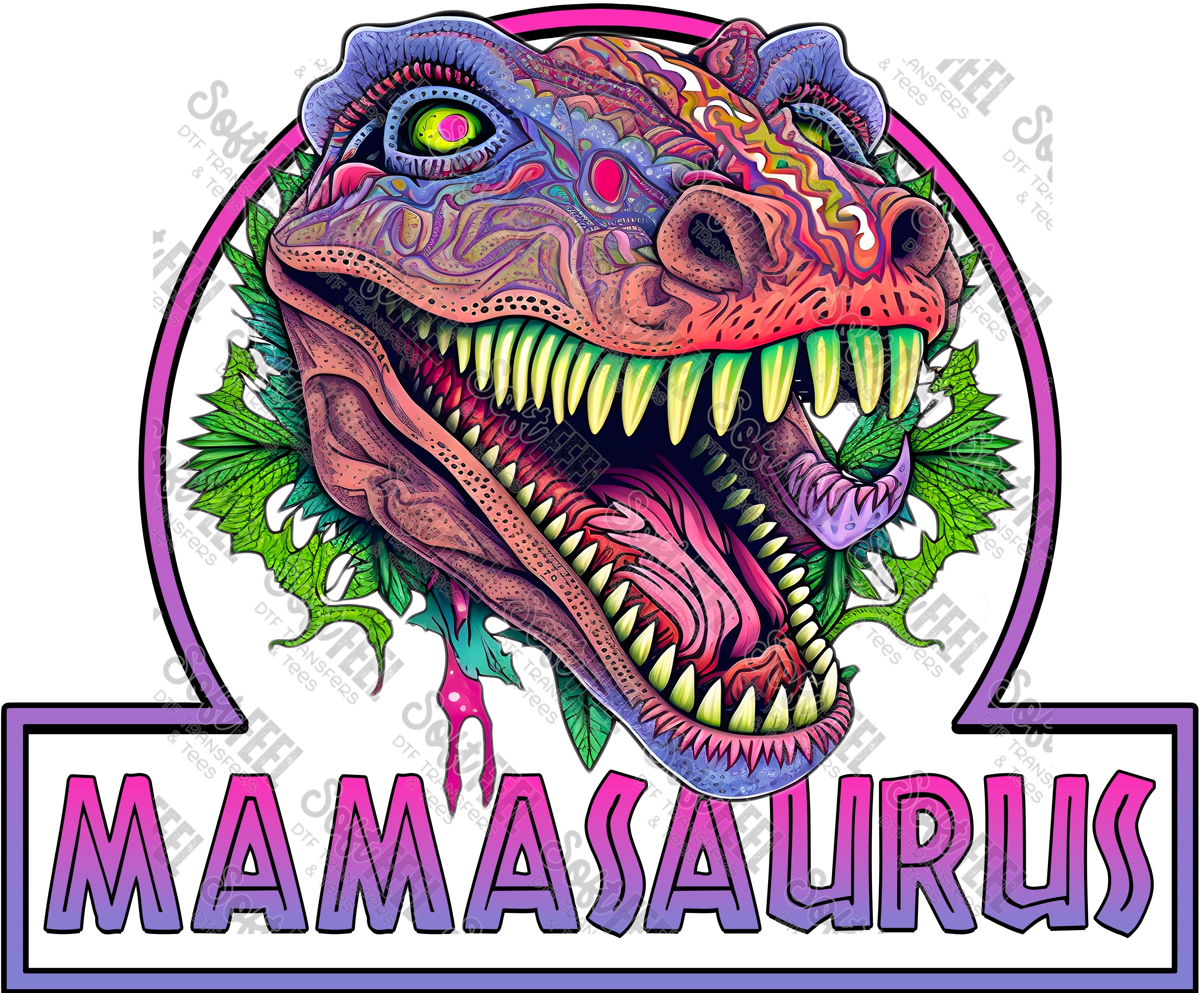Mamasaurus - Women&#39;s - Direct To Film Transfer / DTF - Heat Press Clothing Transfer