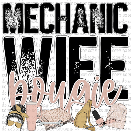 Mechanic Wife Bougie - Occupations / Women - Cheat Clear Waterslide™ or White Cast Sticker