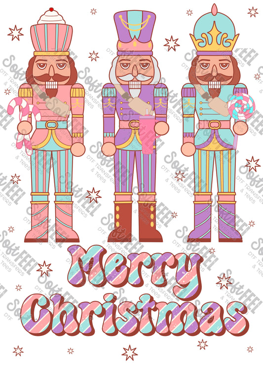 Merry Christmas Nutcracker - Christmas - Direct To Film Transfer / DTF - Heat Press Clothing Transfer