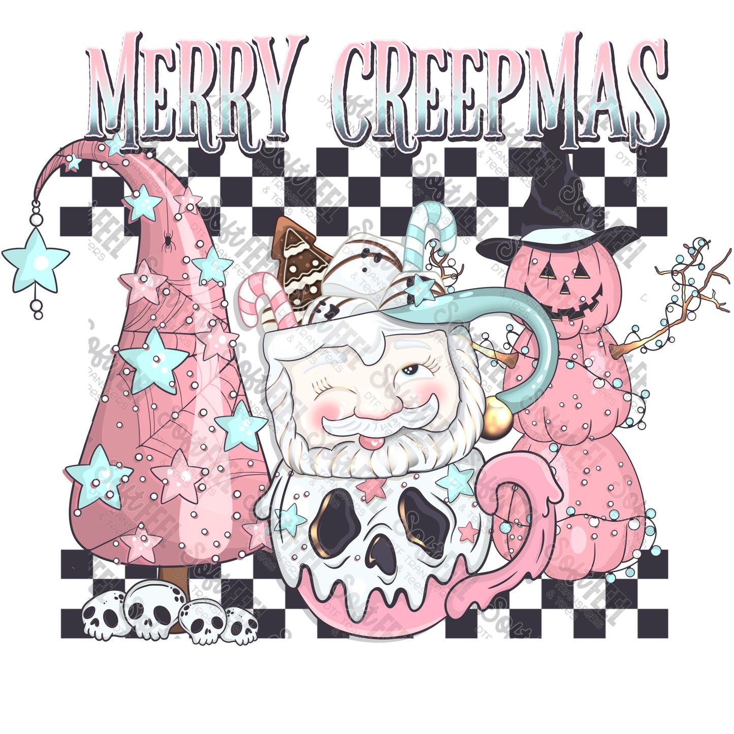 Merry Creepmas - Christmas - Direct To Film Transfer / DTF - Heat Press Clothing Transfer