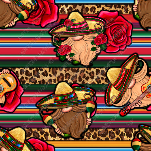 Mexican Gnomes - Vinyl Or Waterslide Seamless Wrap