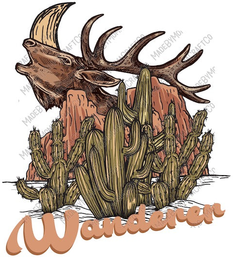 Moose Wanderer - Country Western - Cheat Clear Waterslide™ or White Cast Sticker