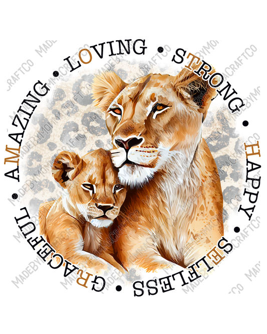 Mother Lion - Animals - Cheat Clear Waterslide™ or Cheat Clear Sticker Decal