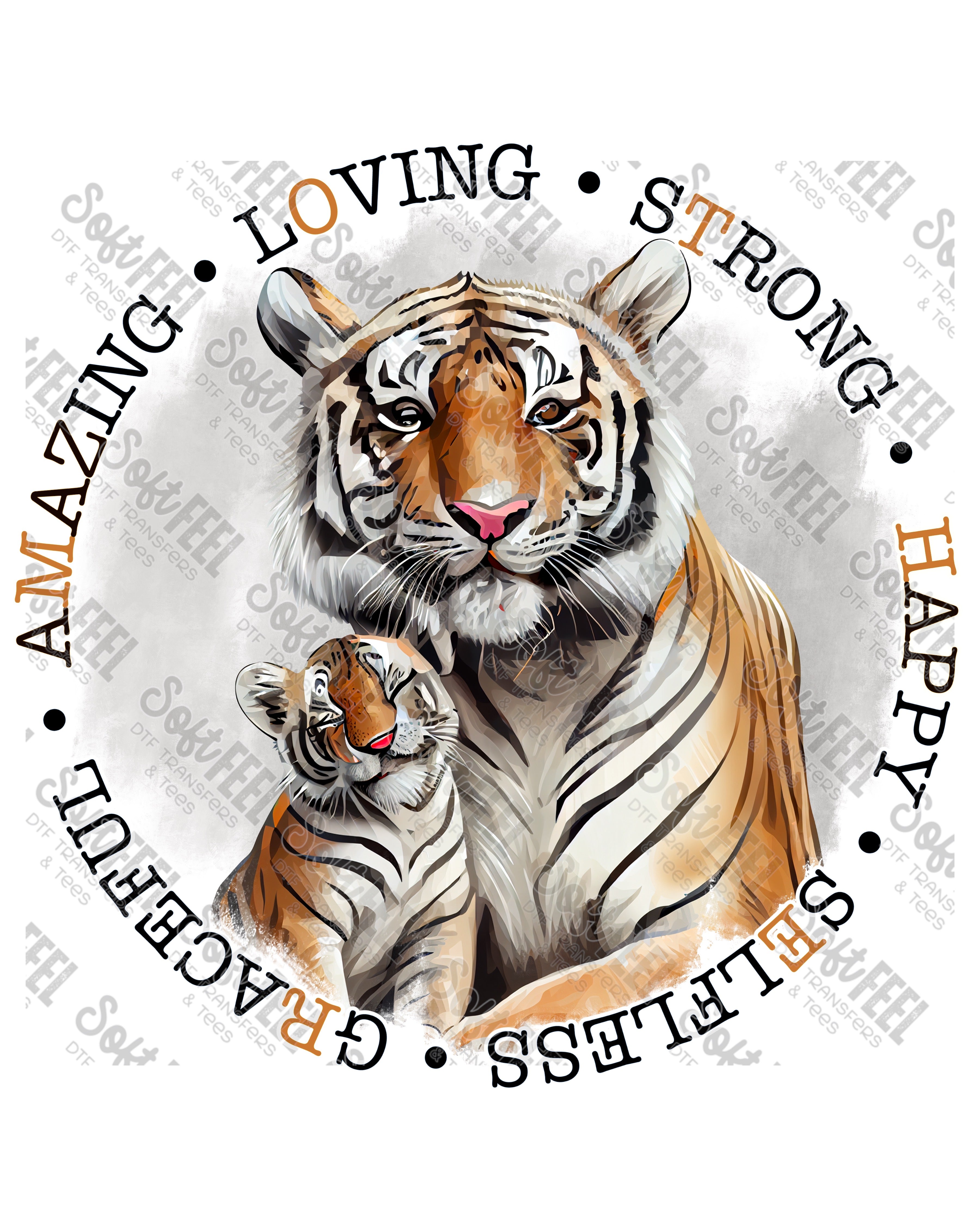 Mother Tiger - Women&#39;s - Direct To Film Transfer / DTF - Heat Press Clothing Transfer