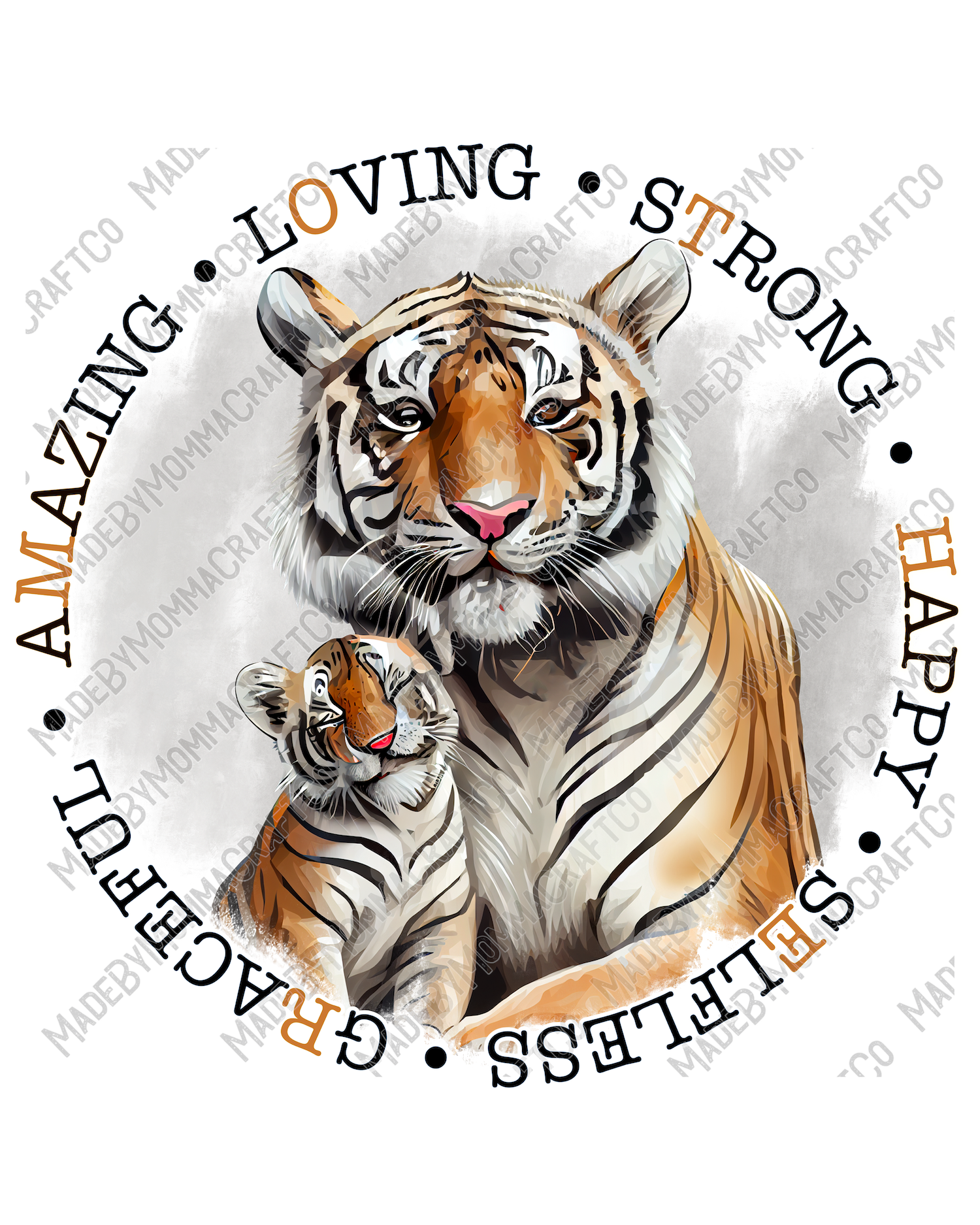 Mother Tiger - Animals - Cheat Clear Waterslide™ or White Cast Sticker