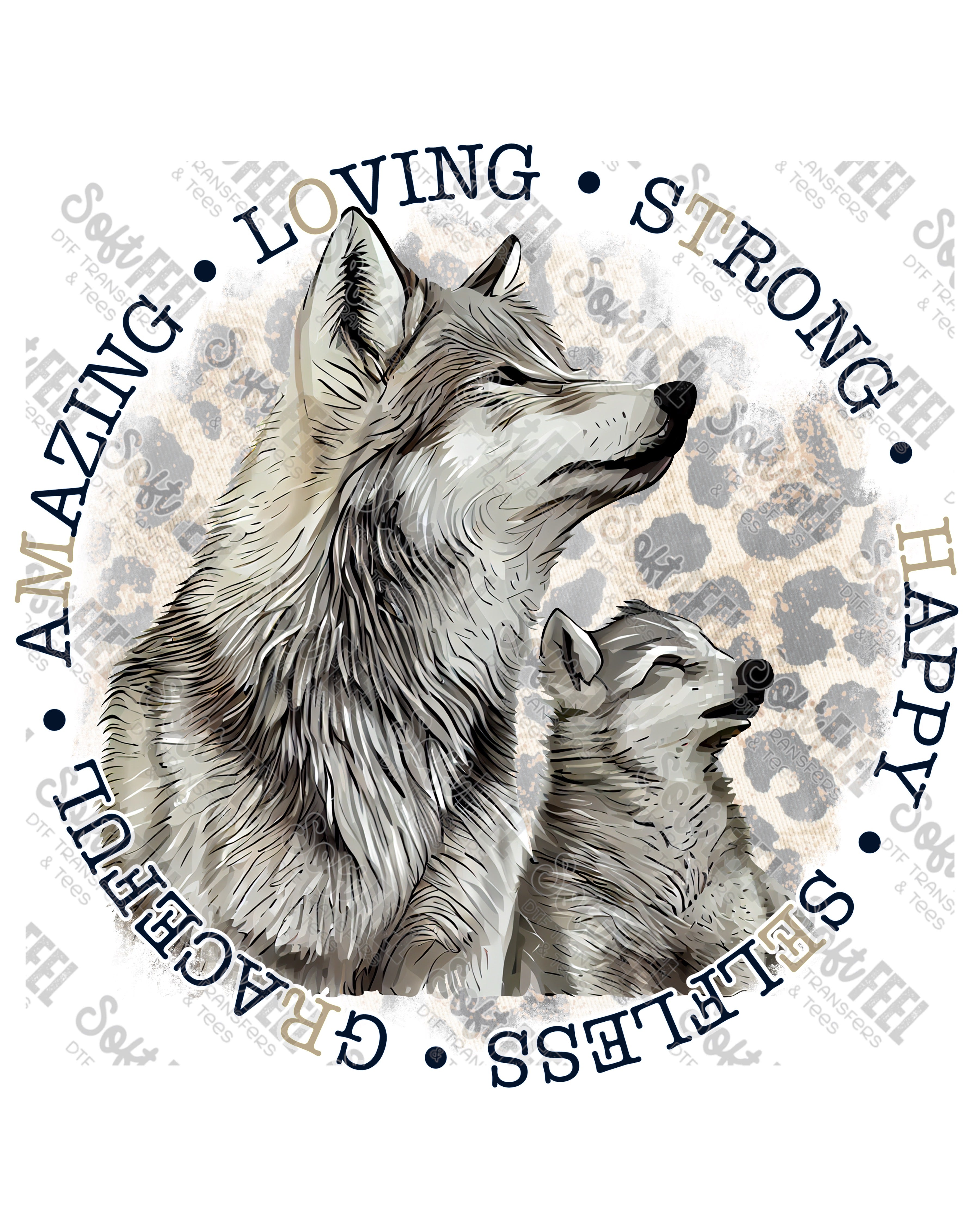 Mother Wolf - Women&#39;s - Direct To Film Transfer / DTF - Heat Press Clothing Transfer