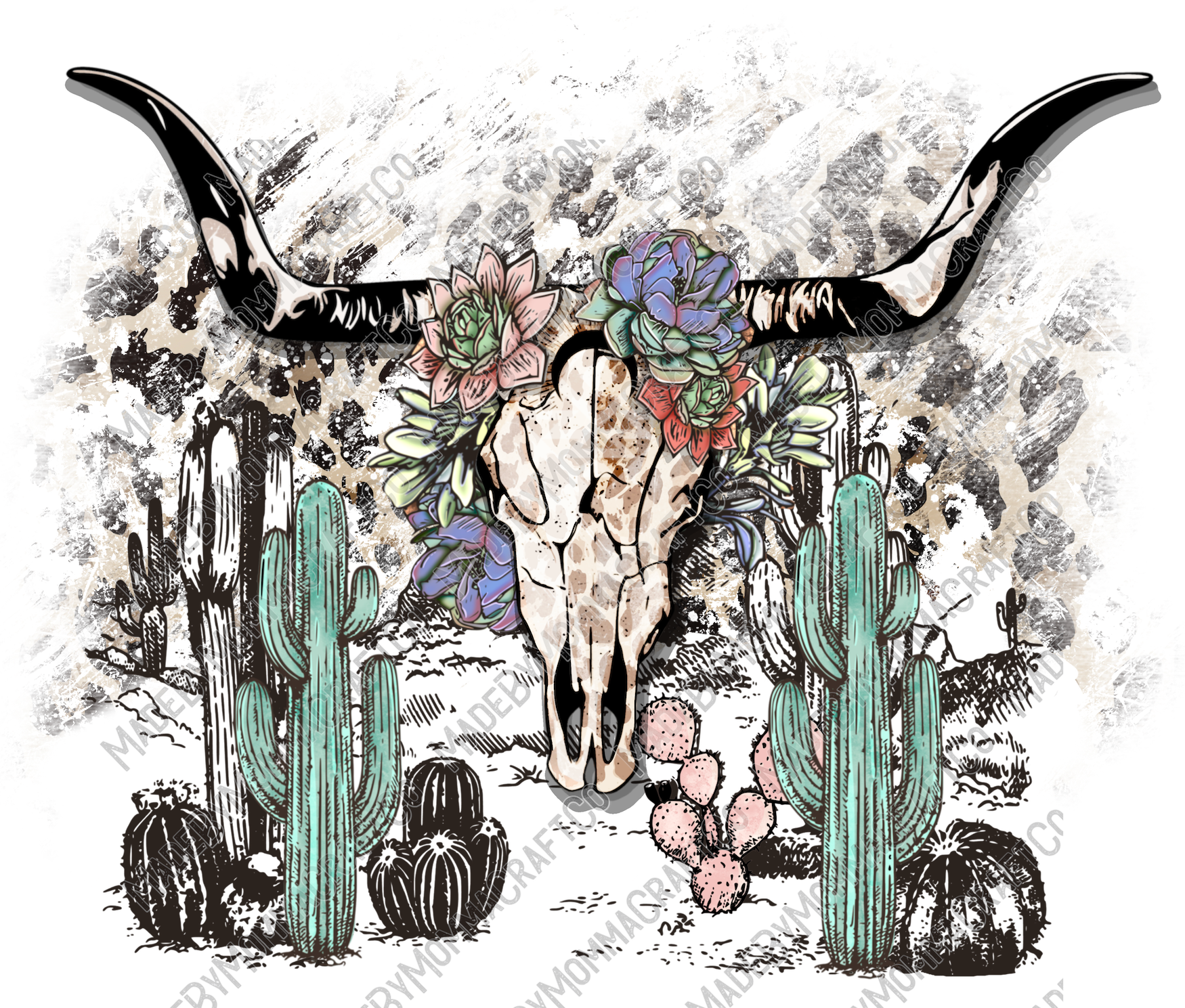 Sunrise Western - Cheat Clear Waterslide™ or White Cast Sticker