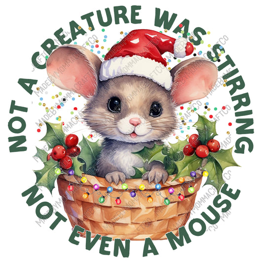 Not A Creature Was Sirring - Christmas - Cheat Clear Waterslide™ or Cheat Clear Sticker Decal