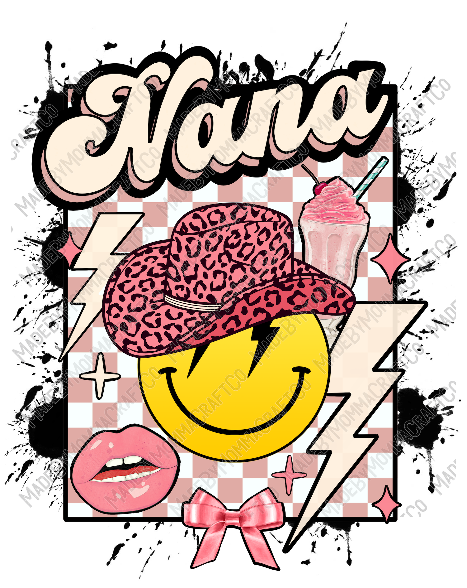 Nana Smiley 2 - Cheat Clear Waterslide™ or UV DTF Sticker