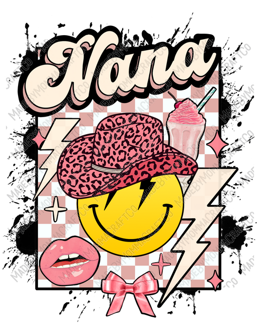 Nana Smiley 2 - Cheat Clear Waterslide™ or White Cast Sticker