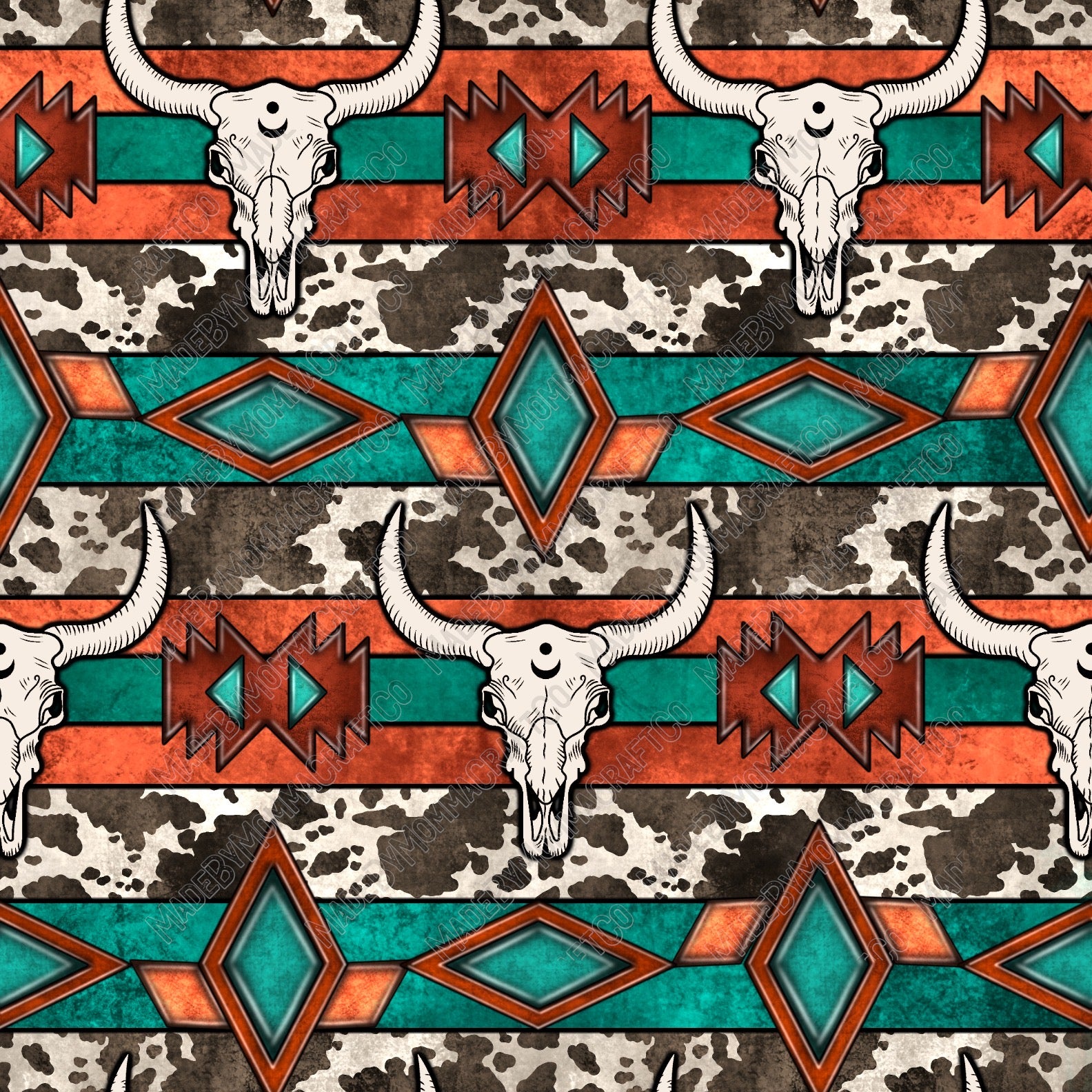 Native American Aztec 2 - Vinyl Or Waterslide Seamless Wrap