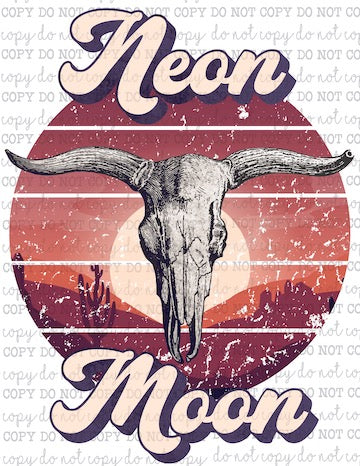 Neon Moon - Country Western - Cheat Clear Waterslide™ or White Cast Sticker