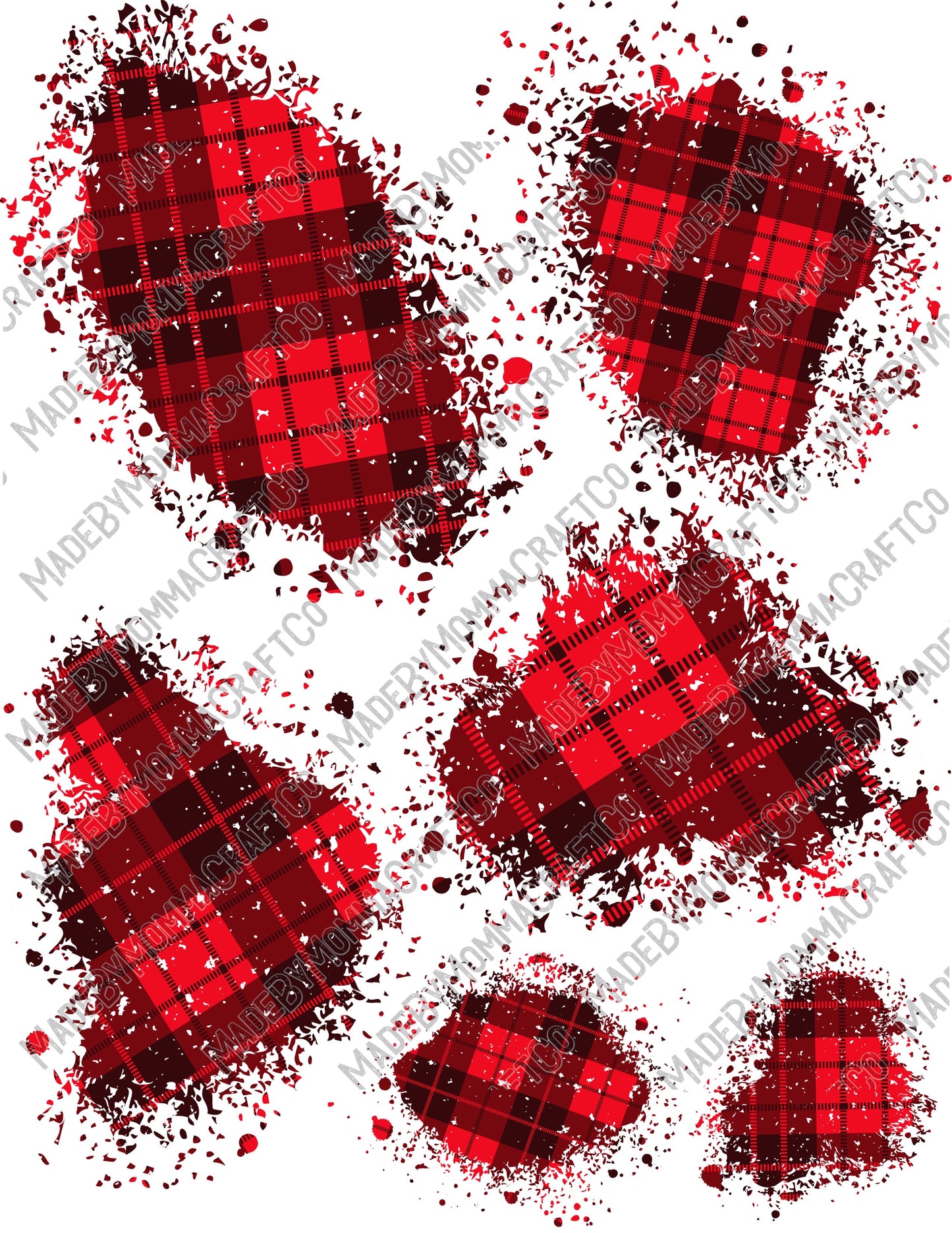 Buffalo Plaid - Patches or Patterns - Cheat Clear Waterslide™ or White Cast Sticker