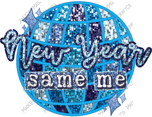 New Year Same Me - Christmas - Cheat Clear Waterslide™ or Cheat Clear Sticker Decal
