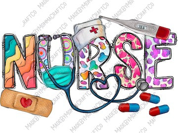 Nurse - Cheat Clear Waterslide™ or White Cast Sticker