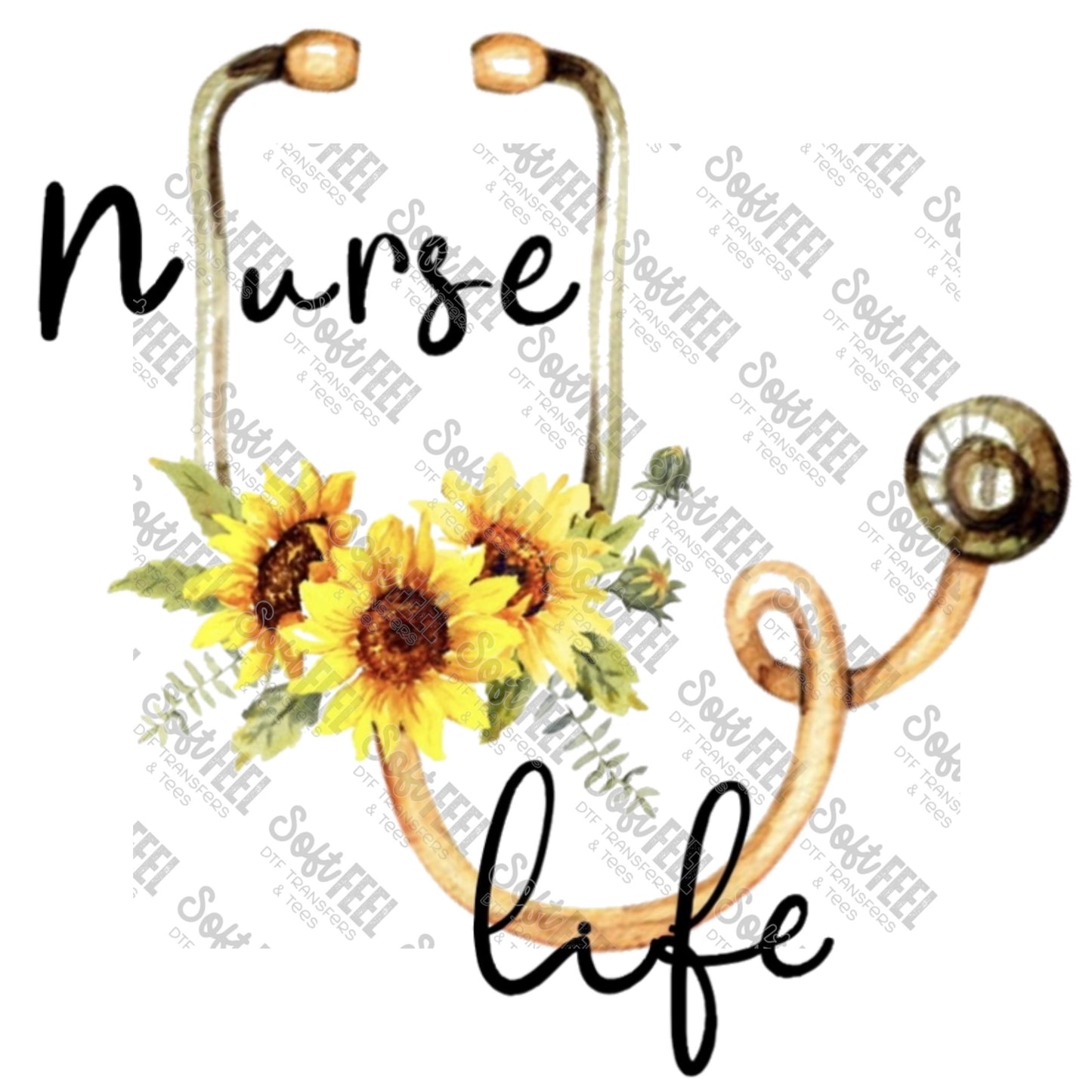 Nurse Life - Occupations / Nursing - Direct To Film Transfer / DTF - Heat Press Clothing Transfer