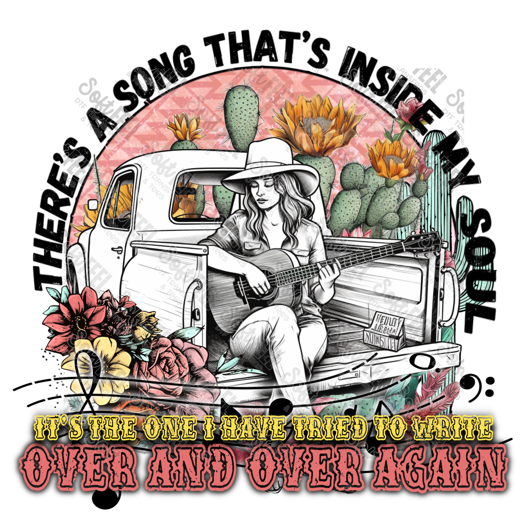 Only Hope - Music / Western - Direct To Film Transfer / DTF - Heat Press Clothing Transfer
