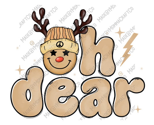 Oh Dear - Christmas - Cheat Clear Waterslide™ or White Cast Sticker