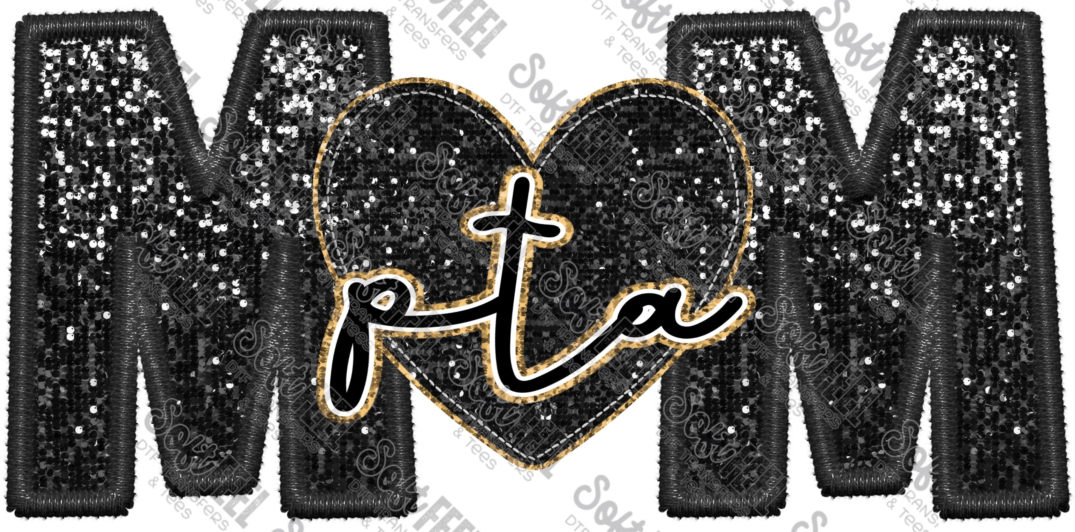 PTA mom - Women&#39;s / School and Teacher - Direct To Film Transfer / DTF - Heat Press Clothing Transfer